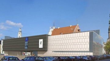Okupācijas muzeja pārbūves vizualizācija.
