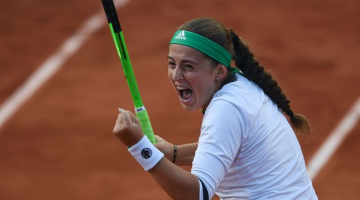 Aļona Ostapenko. Foto: AFP-LETA