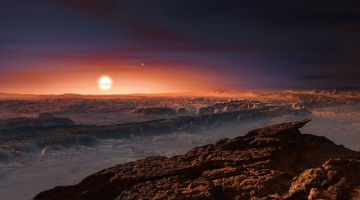 Mākslinieka versija par jaunatrastās planētas veidolu. Attēls: eso.org