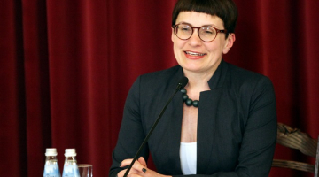 LŽA valdes priekšsēdētāja Rita Ruduša. Foto: Evija Trifanova, LETA