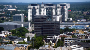Skanstes  ielas rajons ar augstceltnēm. Foto: Ieva Čīka, LETA