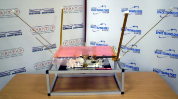 Latvijas pirmais satelīts "Venta-1", kuru ar Indijas nesējraķeti bija plānots palaist Zemes orbītā 2011. gada beigās vai ar Krievijas nesējraķeti 2012.gada sākumā.