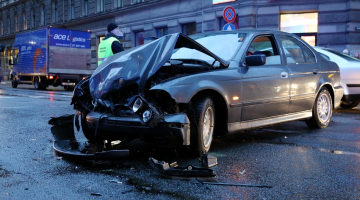 Auto avārija Rīgā. Foto: Edijs Pālens, LETA
