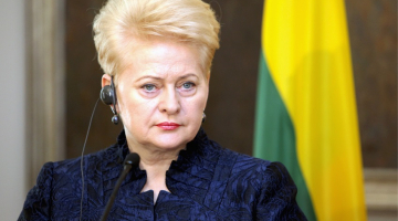 Lietuvas prezidente Daļa Grībauskaite. Foto: Ieva Čīka, LETA