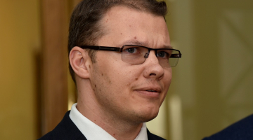 Nacionālās apvienības līderis Raivis Dzintars. Foto: Zane Bitere, LETA