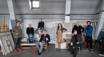 No kreisās: Andris Eglītis, Harijs Brants, Andris Breže, Miķelis Fišers, Ivars Drulle, Gļebs Panteļejevs, Andrejs Grants un Krišs Salmanis.