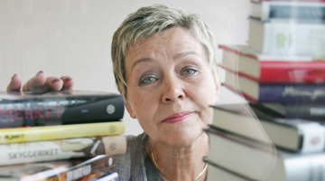 Livonia Print pārdošanas direktore Janīna Blūma par poligrāfiķi kļuvusi pašmācības ceļā, pirms tam viņa bija angļu valodas skolotāja. Foto — Mārtiņš Zilgalvis, F64