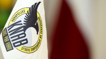 KNAB logo. Foto: Edijs Pālens, LETA