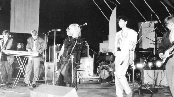 Festivālā Liepājas dzintars 1987.gadā.