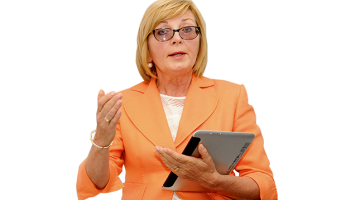 Konkurences padomes vadītāja Skaidrīte Ābrama.