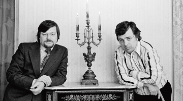 Jānis Peters un Raimonds Pauls 1975.gada martā.