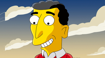 Maika Reisa portrets Simpsonu animatora Mata Grēninga izpildījumā