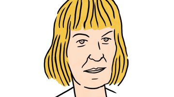 Gunta Purkalne.
Zīmējums — Ernests Kļaviņš