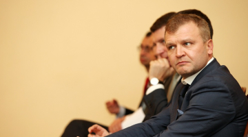 "ABLV Bank" padomes priekšsēdētājs Oļegs Fiļs. Foto: Ieva Čīka, LETA