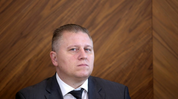 Bijušais SIA "LDz Loģistika" valdes priekšsēdētājs Verners Lūsis. Foto: Evija Trifanova, LETA