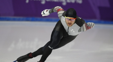 Haralds Silovs Phjončhanas trasē. Foto: Reuters/LETA