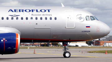 Krievijas lidsabiedrības "Aeroflot" lidmašīna. Foto: Reuters/LETA