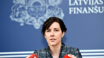 Finanšu ministre Dana Reizniece-Ozola. Foto: Ieva Leiniša, LETA