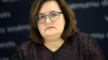 Valsts ieņēmumu dienesta (VID) ģenerāldirektora vietas izpildītāja, līdzšinējā ģenerāldirektora vietniece nodokļu jomā, VID Nodokļu pārvaldes direktore Dace Pelēkā. Foto: Paula Čurkste, LETA