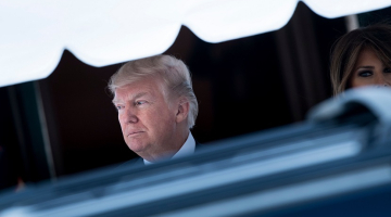 Donalds Tramps un Melānija Trampa. Foto: AFP/LETA