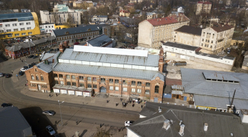 Skats uz slēgto Āgenskalna tirgu. Foto: Kaspars Nordens, LETA