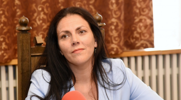 Noziedzīgi iegūtu līdzekļu legalizācijas novēršanas dienesta priekšniece Ilze Znotiņa. Foto: Zane Bitere, LETA