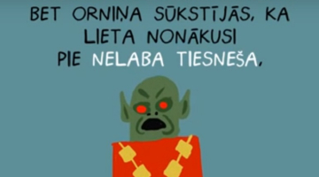 Kadrs no video animācijas.
