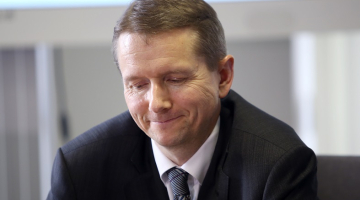 Finanšu un kapitāla tirgus komisijas (FKTK) priekšsēdētājs Pēters Putniņš. Foto: Sintija Zandersone, LETA
