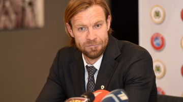 Latvijas Futbola federācijas prezidents Kaspars Gorkšs. Foto: Zane Bitere, LETA