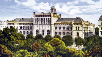 Baltijas tehniskā augstskola darbojās bijušā Rīgas Politehniskā institūta telpās.
Foto no Latvijas Kara muzeja krājuma
