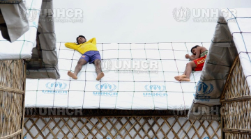 Rohindžu bēgļi ANO bēgļu nometnē. Foto: UNCHR/Keane Shum