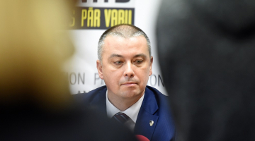 Korupcijas novēršanas un apkarošanas biroja priekšnieks Jēkabs Straume. Foto: Ieva Leiniša, LETA