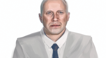 Pāvels Meļņikovs.
Zīmējums — Mārtiņš Upītis