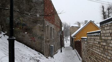 Maskavas forštate ziemā. Foto: Edijs Pālens, LETA