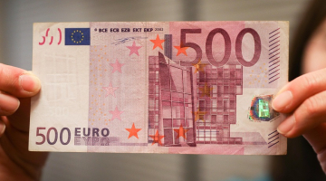 500 eiro banknote. Foto: Scanpix/LETA