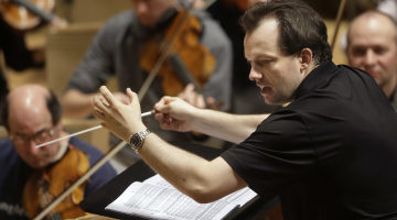 Andris Nelsons diriģē Bostonas simfonisko orķestri. Foto: AP/Scanpix