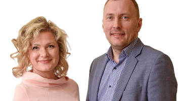 SIA Purenn valdes priekšsēdētājs Kristaps Kančs un valdes locekle Agate Jurkovska-Kanča.
Foto — Gints Ivuškāns