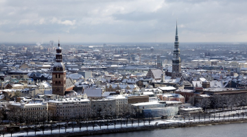 Rīgas panorāma. Foto: Edijs Pālens, LETA