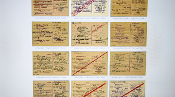 Dažas no aģentu kartītēm, kas publiskotas interneta vietnē Kgb.arhivi.lv.
Foto — LETA