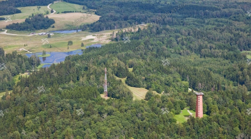 Skats no Gaiziņkalna. Aerofoto
