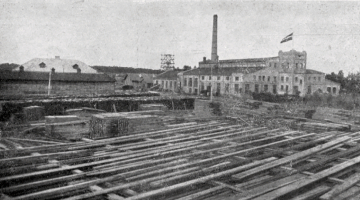 Mīlmaņa papīrfabrika 1926. gadā.
Foto no preses izdevumiem