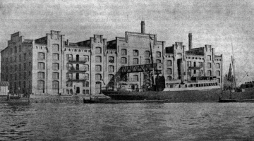 Latviešu lauksaimnieku Ekonomiskās sabiedrības elevators spīķeris Rīgā 1914. gadā