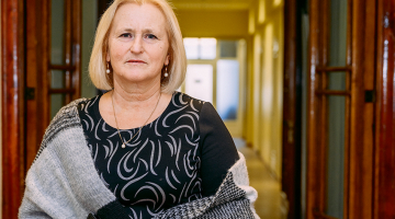 Vineta Namiķe Liepājas Universitātes bakalaura studiju programmā apgūst sociālo darbu.
Foto — Edgars Pohevičs