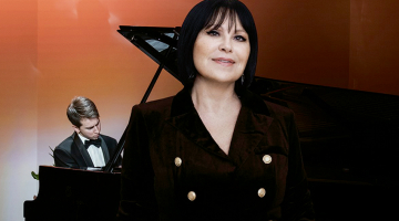 Inese Galante un pianists Daumants Liepiņš.
Publicitātes foto