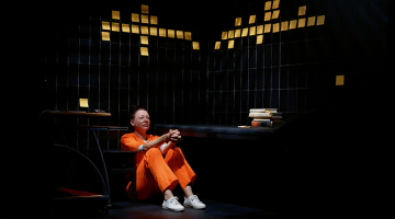 Margarētu spēlē Daiga Kažociņa.
Foto — Margarita Germane