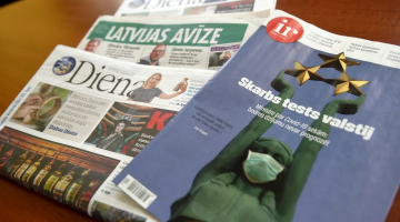Drukātie preses izdevumi. Foto: Zane Bitere, LETA