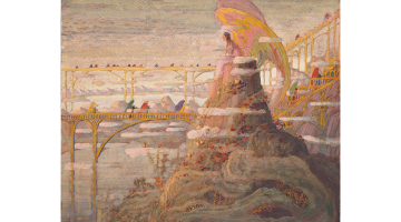 Mikalojs Konstantins Čurļonis. Eņģelis (Eņģelis Prelūdija), 1909. No Čurļoņa Nacionālā mākslas muzeja kolekcijas Kauņā.
Foto — Arūns Baltēns
