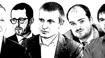 Juris Gulbis, Lattelecom (tagad Tet) valdes priekšsēdētājs; Toms Meisītis, 
Juridiskās daļas Biznesa atbalsta nodaļas vadītājs; Toms Ābele, bijušais Lattelecom 
Biznesa daļas vadītājs; Jānis Ligers, bijušais Lattelecom valdes loceklis un komercdirektors; Gintars Kavacis, Hannu Digital valdes loceklis.
Foto no LETA arhīva