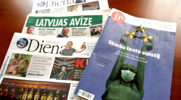 Drukātie preses izdevumi. Foto: Zane Bitere, LETA
