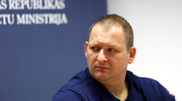 Jaunais Valsts policijas (VP) priekšnieks Armands Ruks. Foto: Sintija Zandersone, LETA